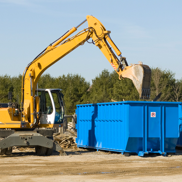 how many times can i have a residential dumpster rental emptied in Blue Jay California